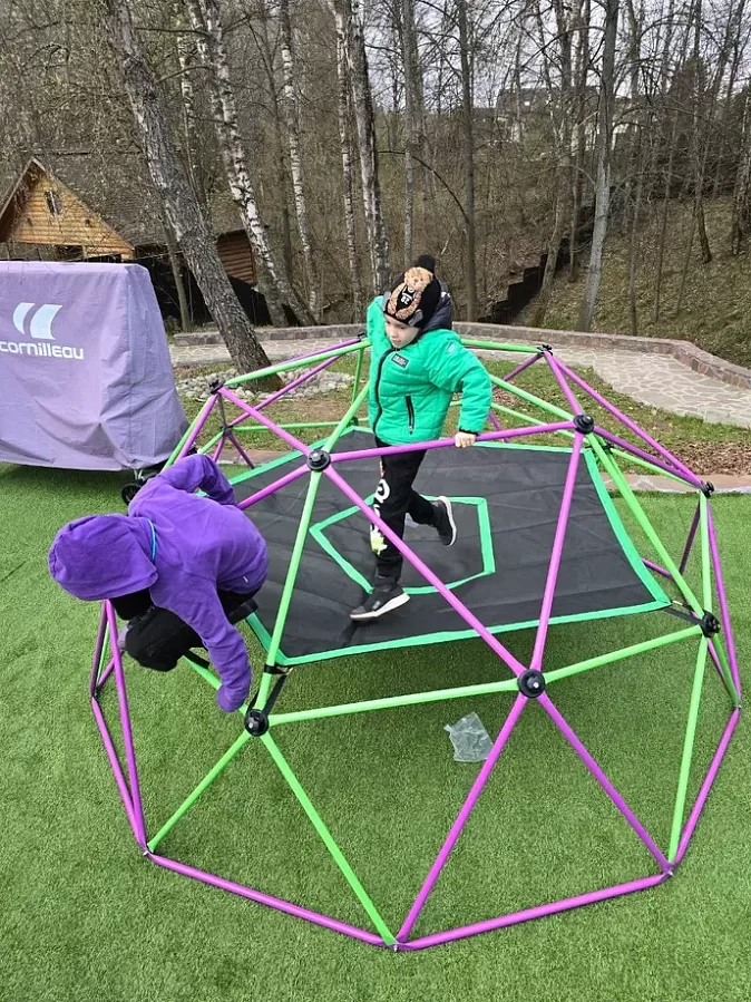 Игровой комплекс для детей Geometrium - паутинка для лазания + гамак + тент