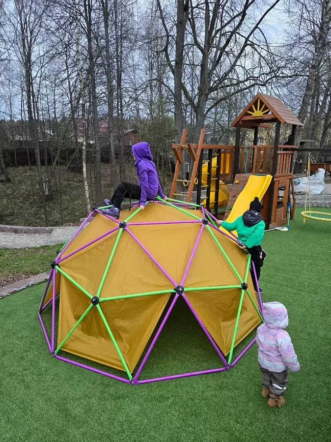 Игровой комплекс для детей Geometrium - паутинка для лазания + гамак + тент
